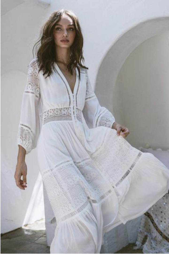 White lace gypsy 2024 dress