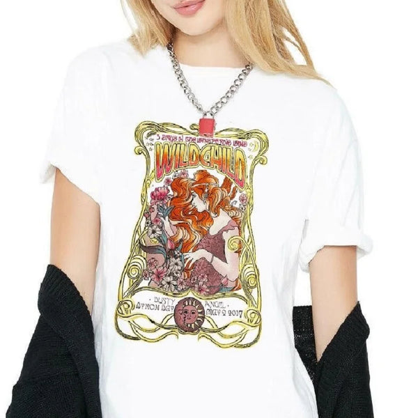 Gypsy girl T-shirt hippie Bohême.