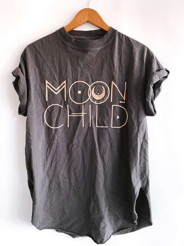 T-shirt tunique moon child.