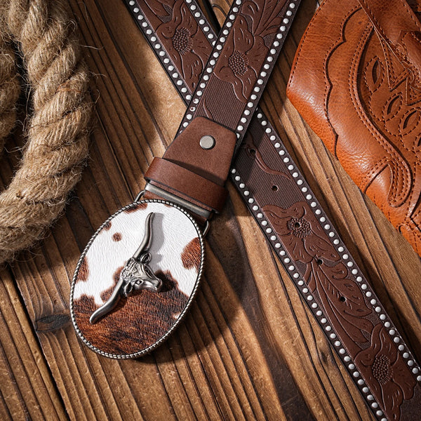 Ceinture hippie de vache.
