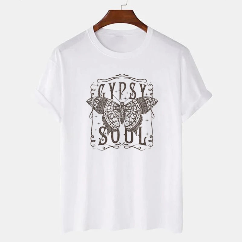 T-shirt Gypsy Soul bohème.