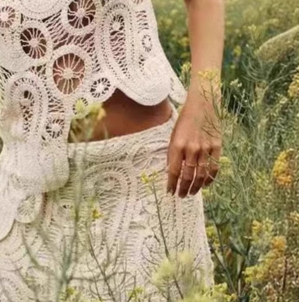 Le haut crochet dentelle des bohème.