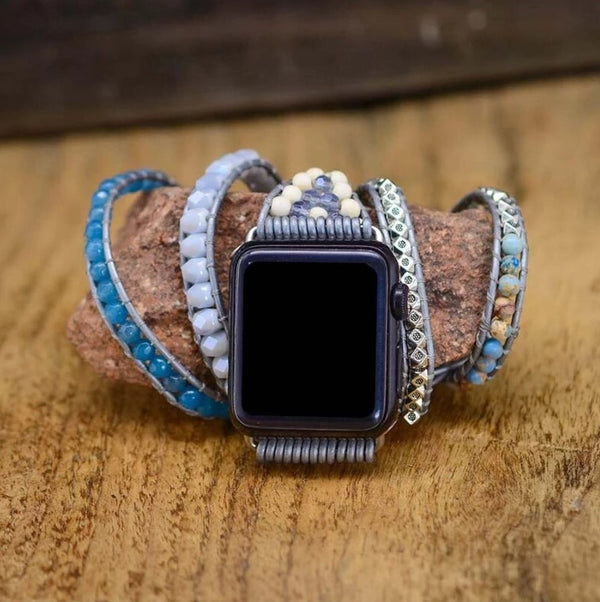Bracelet montre Apple Topaze Bohème.