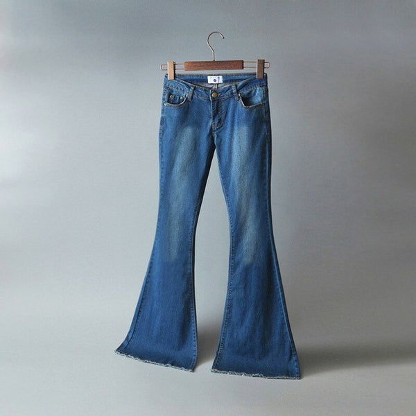 Hippie flared jeans.