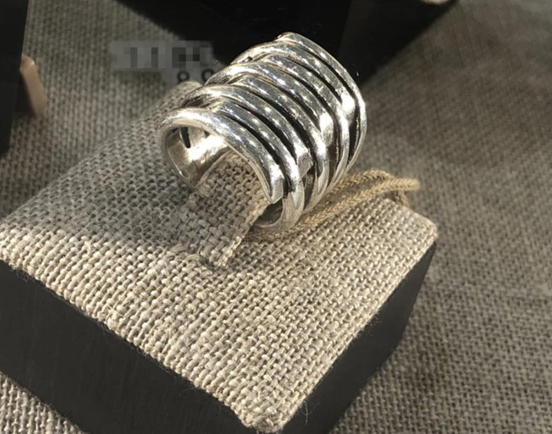 Wide ring multilayer rings.