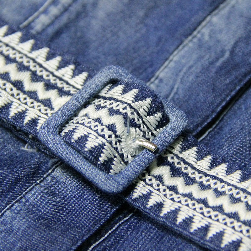 Robe longue jean vintage boheme.
