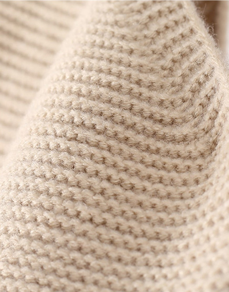 Bohemian knit tote bag.
