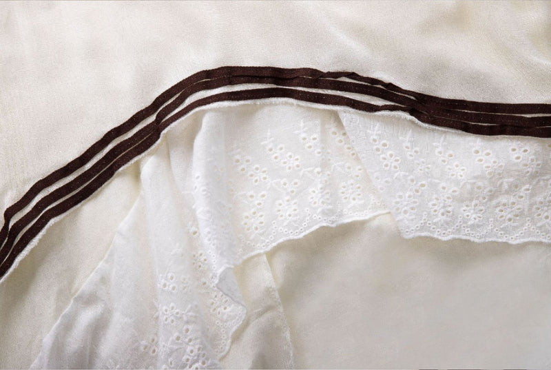 The long bohemian Carmen beaded lace skirt.