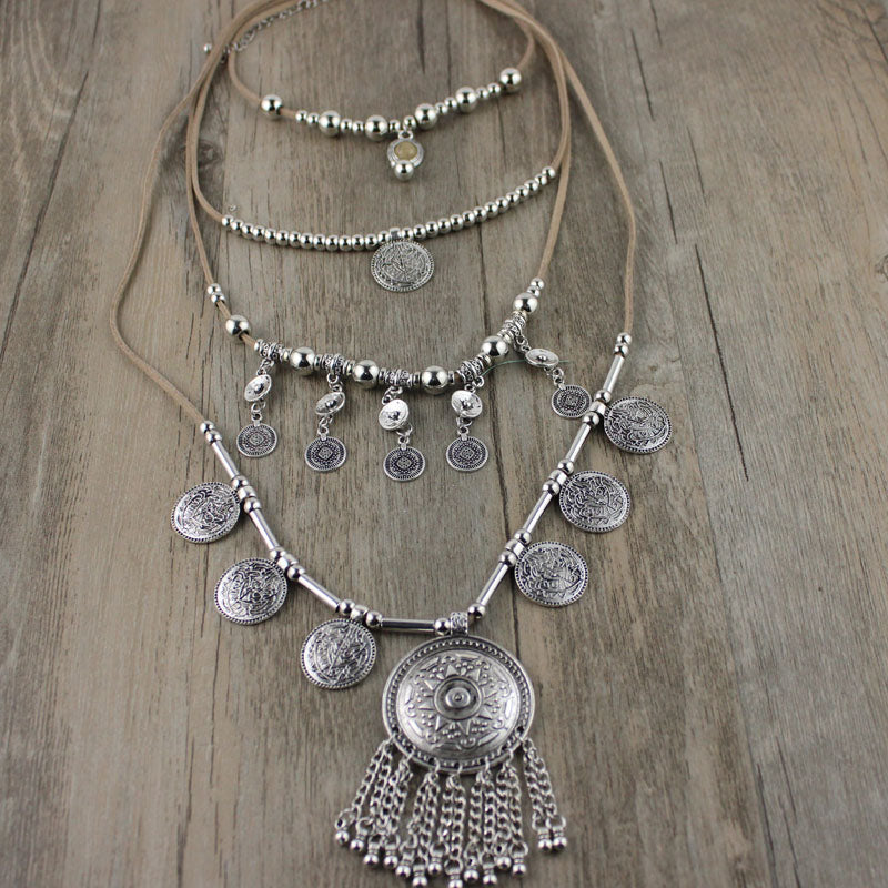 Bohemia Charms Layered Necklace.