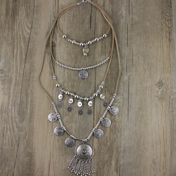 Bohemia Charms Layered Necklace.