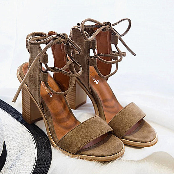 Boho chic lace up sandals.