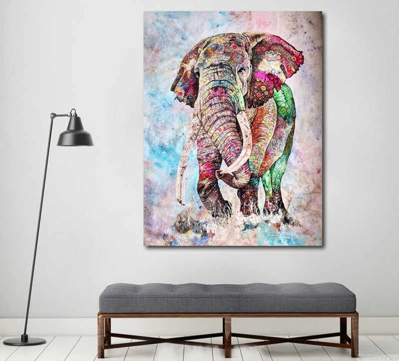 Bohemian elephant mandala tapestry.